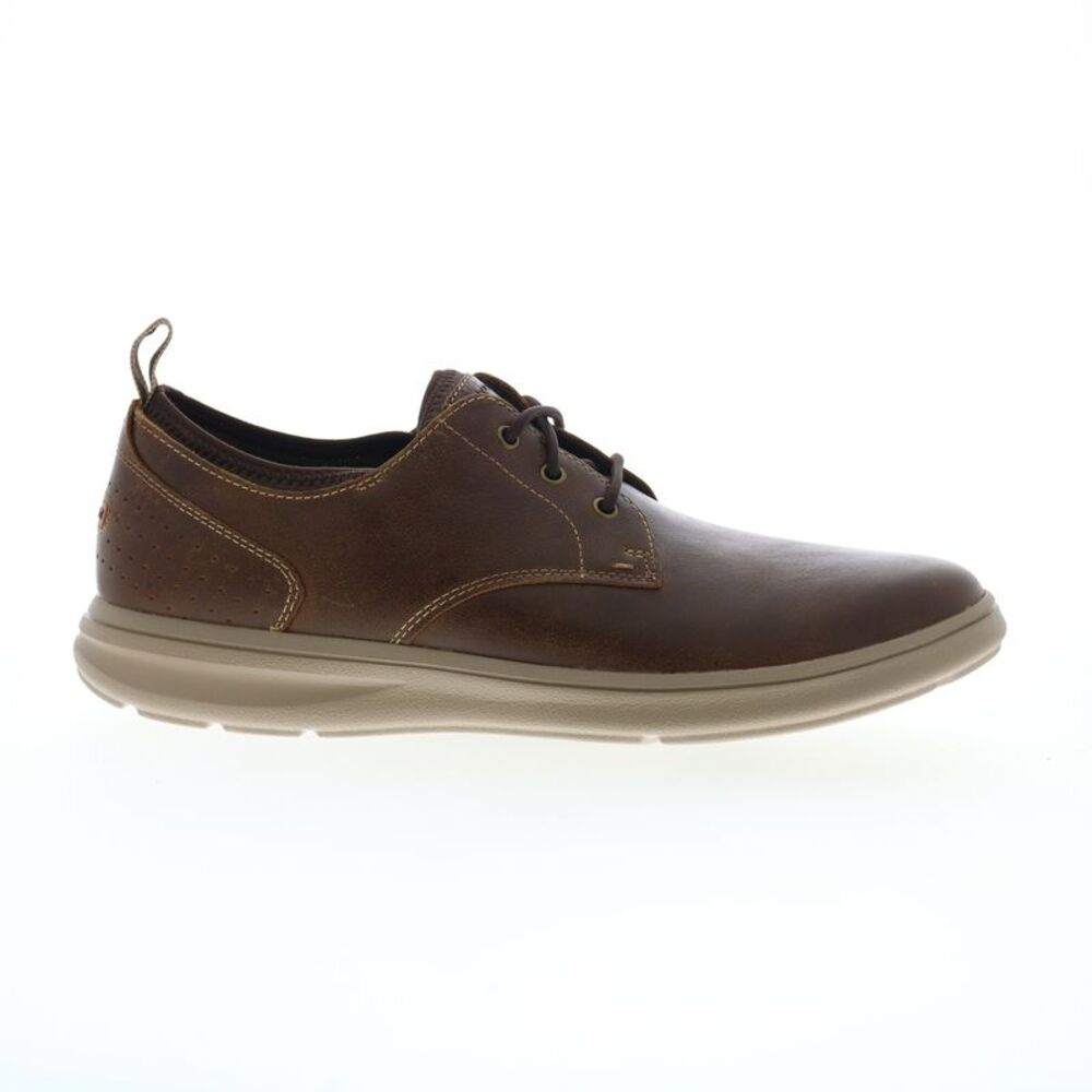 Rockport Mens Zaden Plain Toe Oxford Brown Shoes (NWT)
